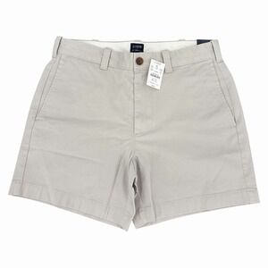 J Crew 5" Flex Chino Shorts Men's Size 30 (Actual 31X5) Beige Stone NWT